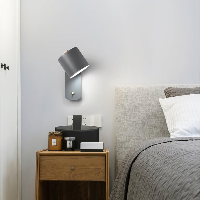 Rotatable Cylinder Plug-in Wall Lamp - DWHOME