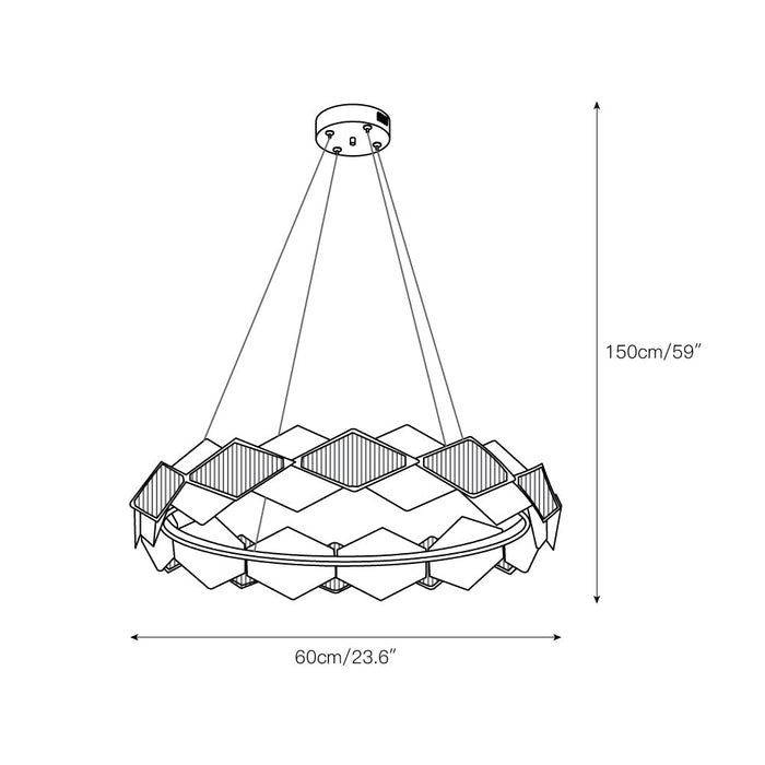 Rote LED Chandelier-DWHOME