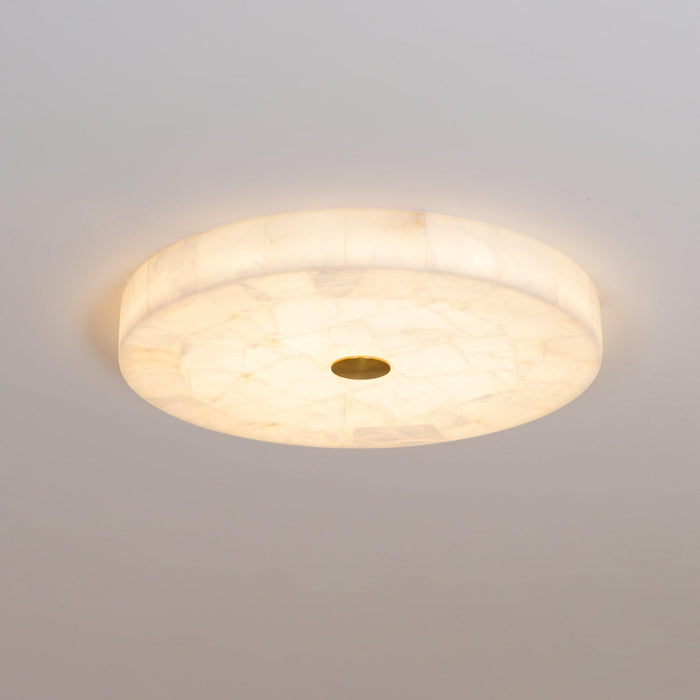 Round Alabaster Ceiling Lamp-DWHOME
