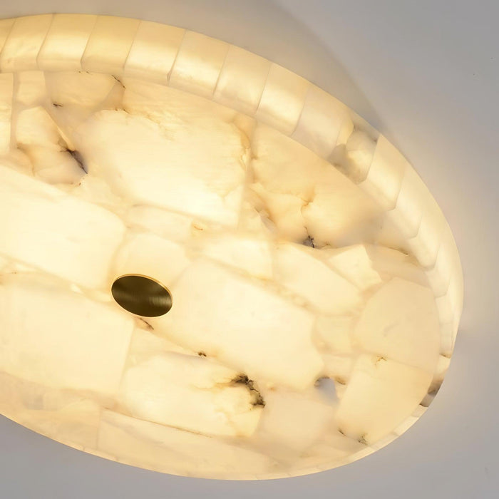 Round Alabaster Ceiling Lamp-DWHOME