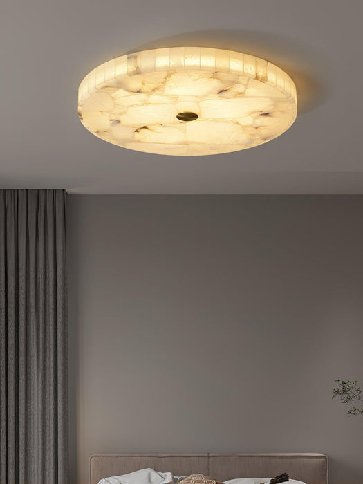 Round Alabaster Ceiling Lamp-DWHOME