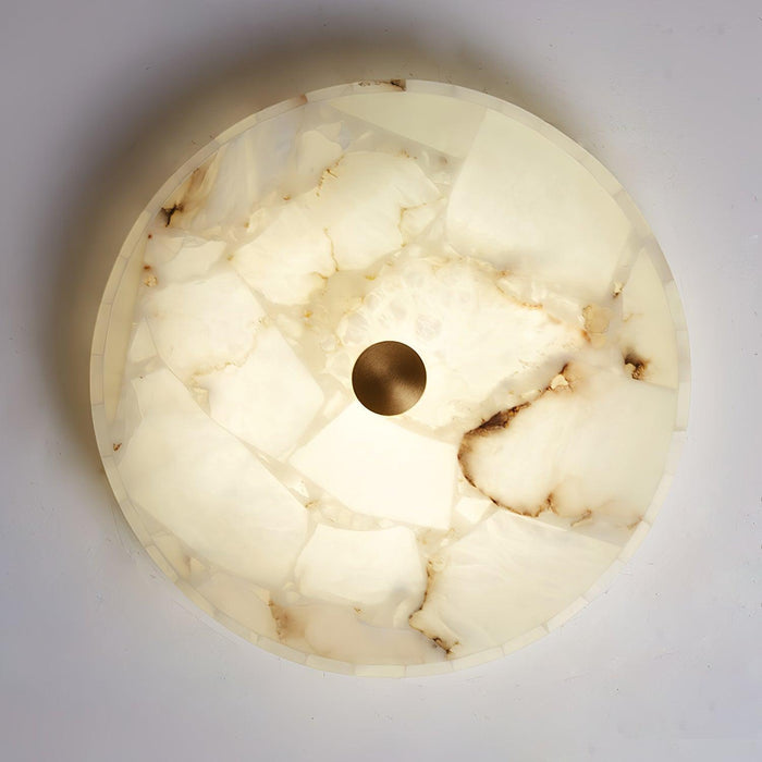 Round Alabaster Ceiling Lamp-DWHOME