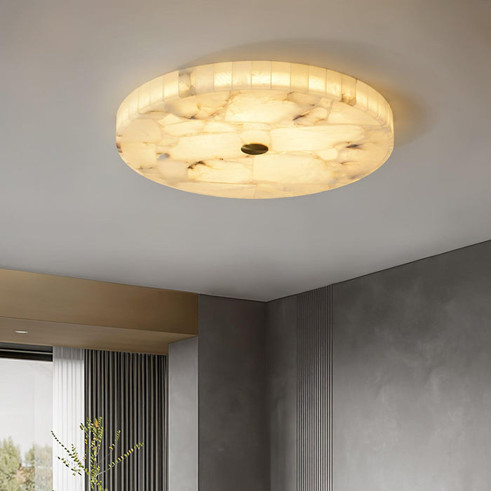 Round Alabaster Ceiling Lamp-DWHOME
