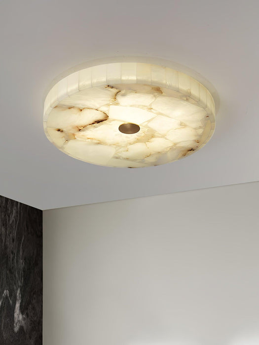 Round Alabaster Ceiling Lamp-DWHOME