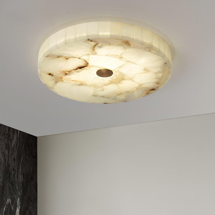Round Alabaster Ceiling Lamp-DWHOME