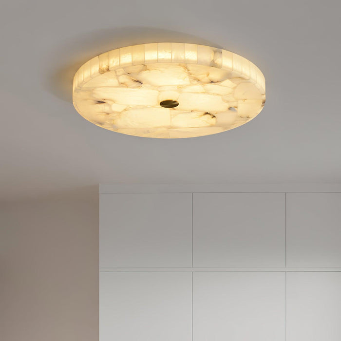 Round Alabaster Ceiling Lamp-DWHOME