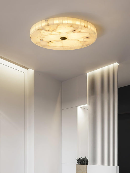Round Alabaster Ceiling Lamp-DWHOME