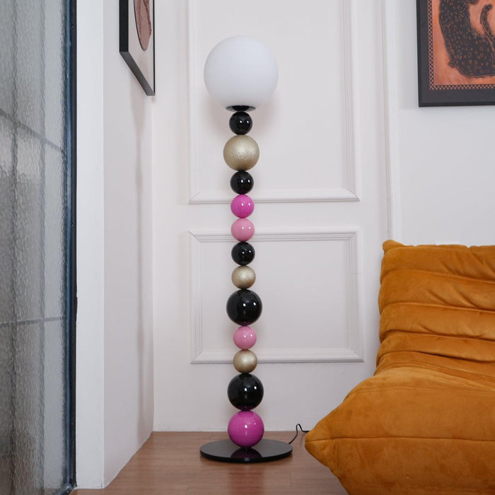 Round Balls Stacking Floor Lamp-DWHOME