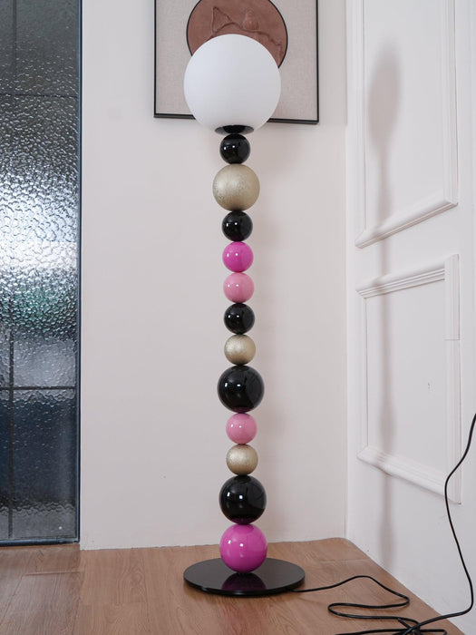 Round Balls Stacking Floor Lamp-DWHOME
