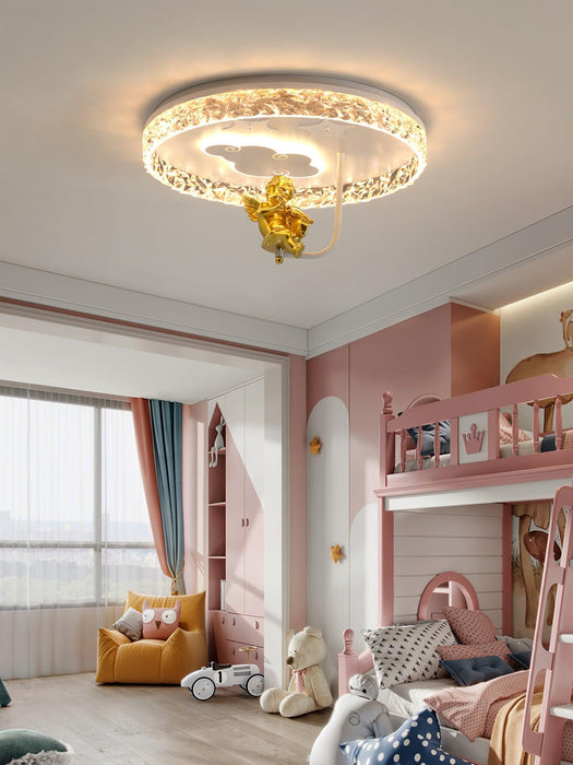 Round Carousel Children's Ceiling Lamp-DWHOME