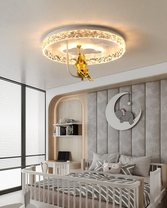 Round Carousel Children's Ceiling Lamp-DWHOME
