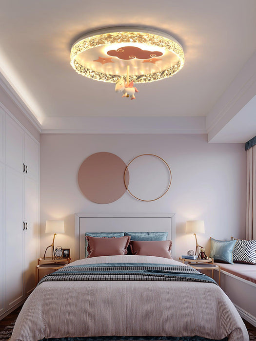 Round Carousel Children's Ceiling Lamp-DWHOME