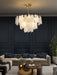 Round Cloud Glass Chandelier-DWHOME