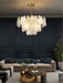 Round Cloud Glass Chandelier-DWHOME