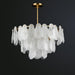 Round Cloud Glass Chandelier-DWHOME