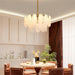 Round Cloud Glass Chandelier-DWHOME