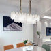 Round Cloud Glass Chandelier-DWHOME