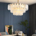 Round Cloud Glass Chandelier-DWHOME