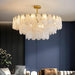 Round Cloud Glass Chandelier-DWHOME