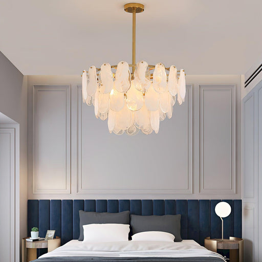 Round Cloud Glass Chandelier-DWHOME
