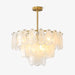 Round Cloud Glass Chandelier-DWHOME