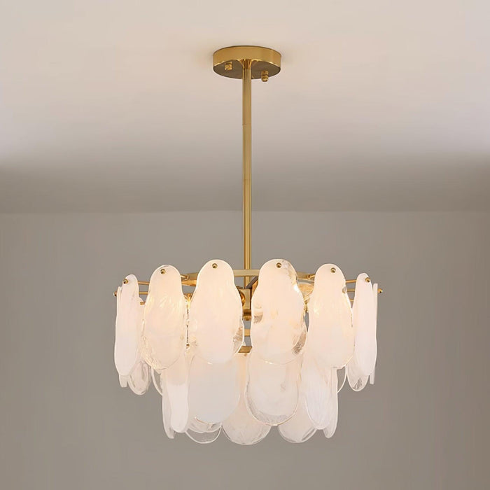 Round Cloud Glass Chandelier-DWHOME
