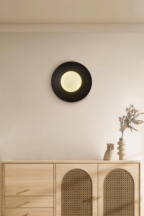 Round Glass Art Wall Lamp - DWHOME