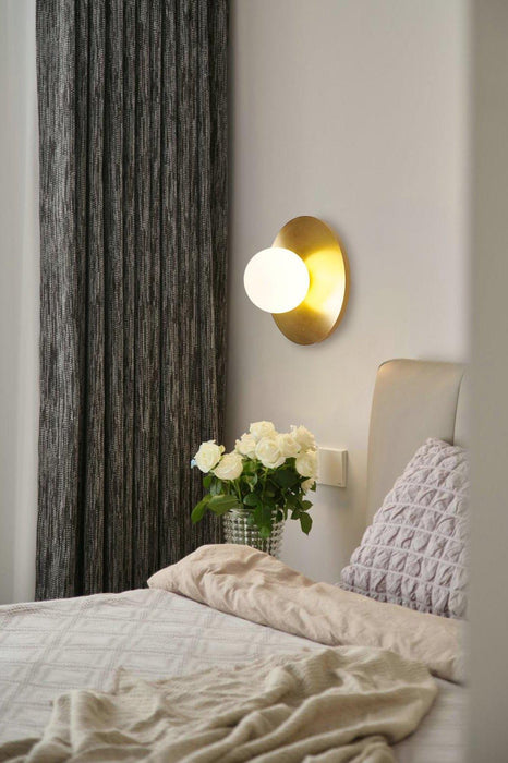 Round Glass Art Wall Lamp - DWHOME