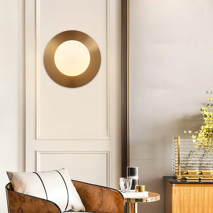 Round Glass Art Wall Lamp - DWHOME