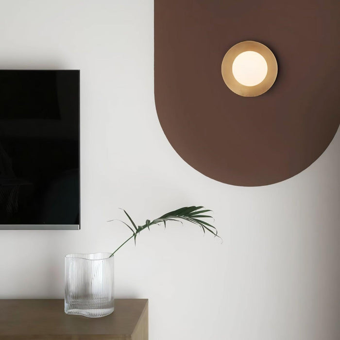 Round Glass Art Wall Lamp - DWHOME