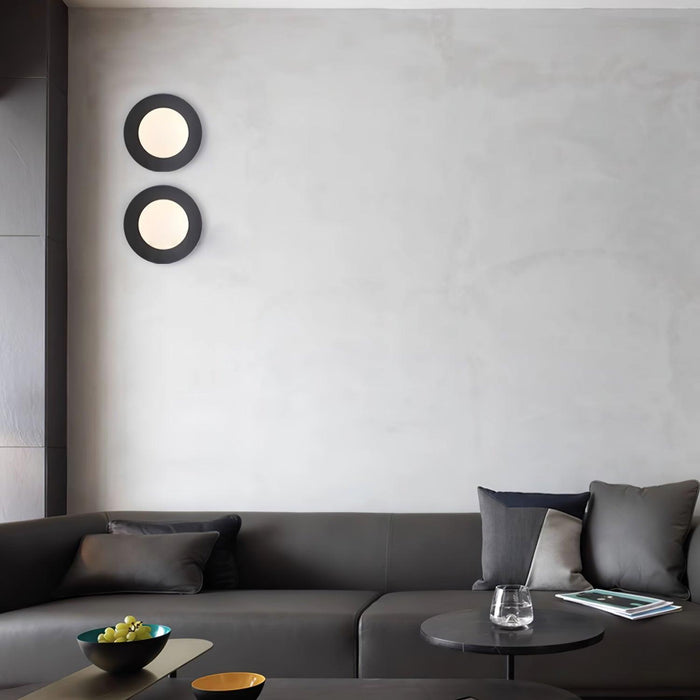 Round Glass Art Wall Lamp - DWHOME