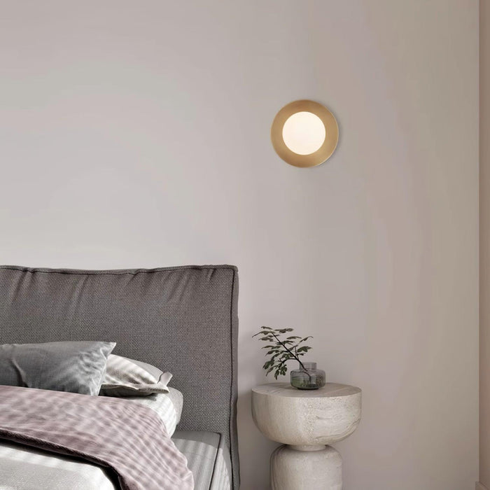 Round Glass Art Wall Lamp - DWHOME