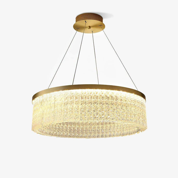 Round Halo Crystal Chandelier - DWHOME