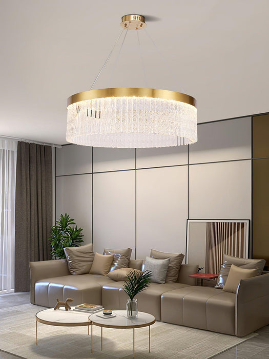 Round Halo Crystal Chandelier - DWHOME