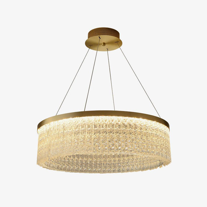 Round Halo Crystal Chandelier - DWHOME