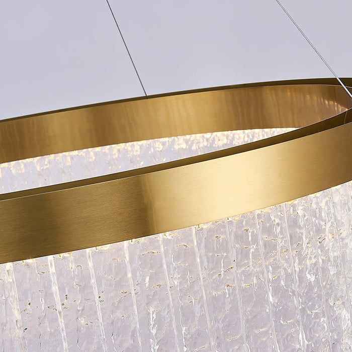 Round Halo Crystal Chandelier - DWHOME