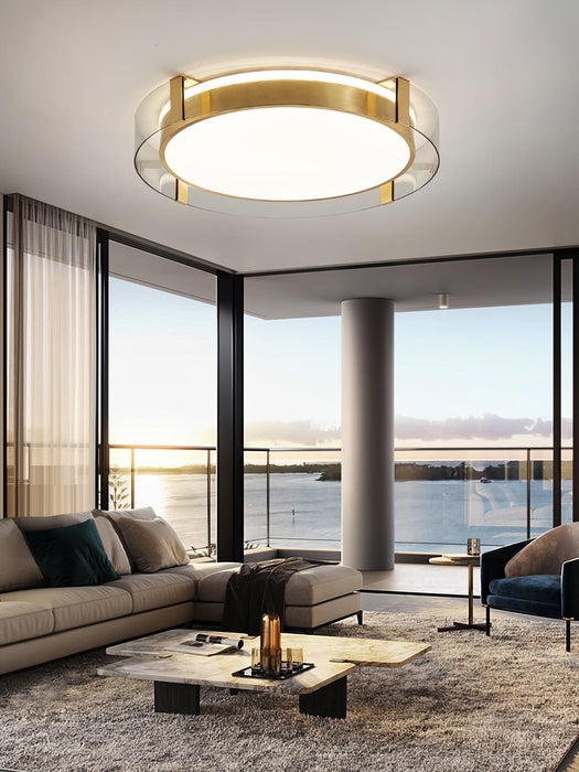 Round Low Profile Ceiling Light-DWHOME