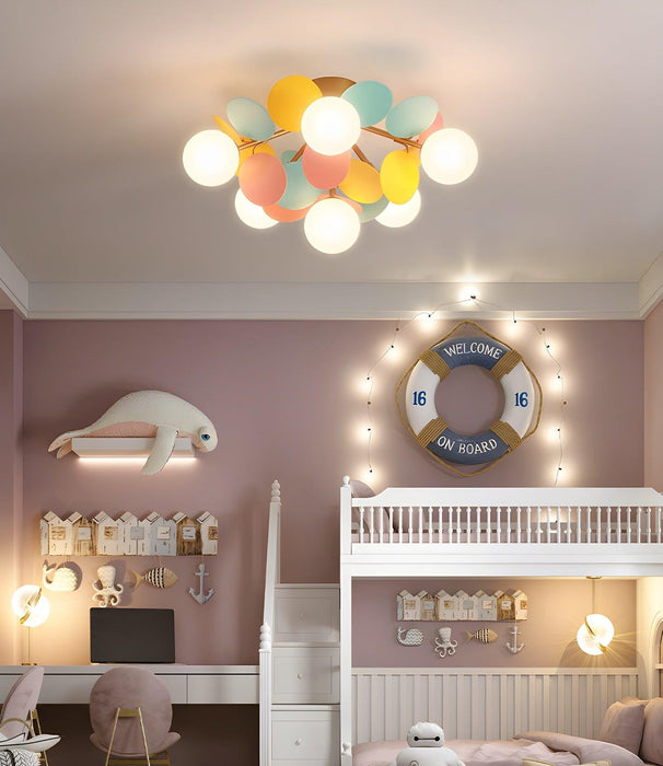Round Macaron Ceiling Lamp-DWHOME