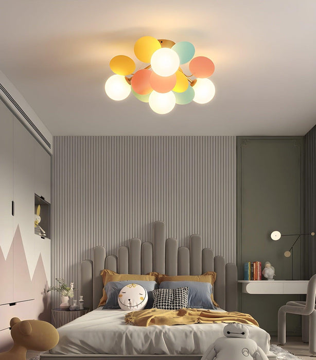 Round Macaron Ceiling Lamp-DWHOME