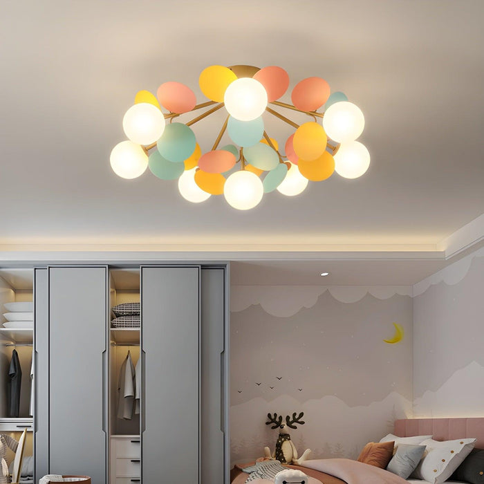 Round Macaron Ceiling Lamp-DWHOME