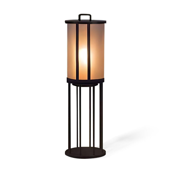 Round Pillar Acrylic Lantern Outdoor Lamp-DWHOME