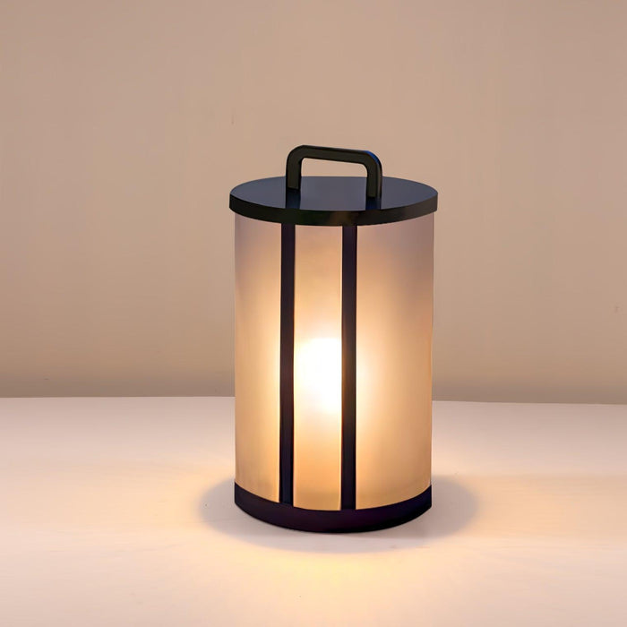 Round Pillar Acrylic Lantern Outdoor Lamp-DWHOME