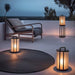 Round Pillar Acrylic Lantern Outdoor Lamp-DWHOME