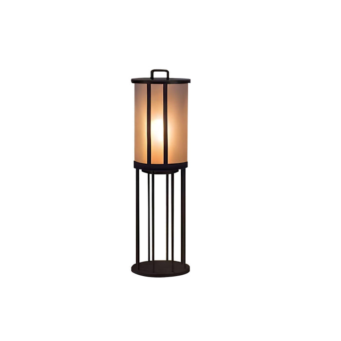 Round Pillar Acrylic Lantern Outdoor Lamp-DWHOME