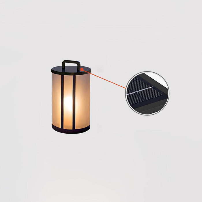 Round Pillar Acrylic Lantern Outdoor Lamp-DWHOME