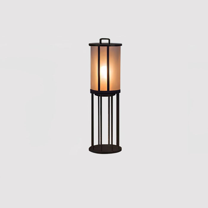 Round Pillar Acrylic Lantern Outdoor Lamp-DWHOME