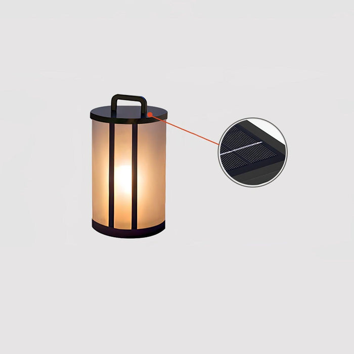 Round Pillar Acrylic Lantern Outdoor Lamp-DWHOME