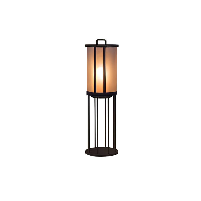 Round Pillar Acrylic Lantern Outdoor Lamp-DWHOME