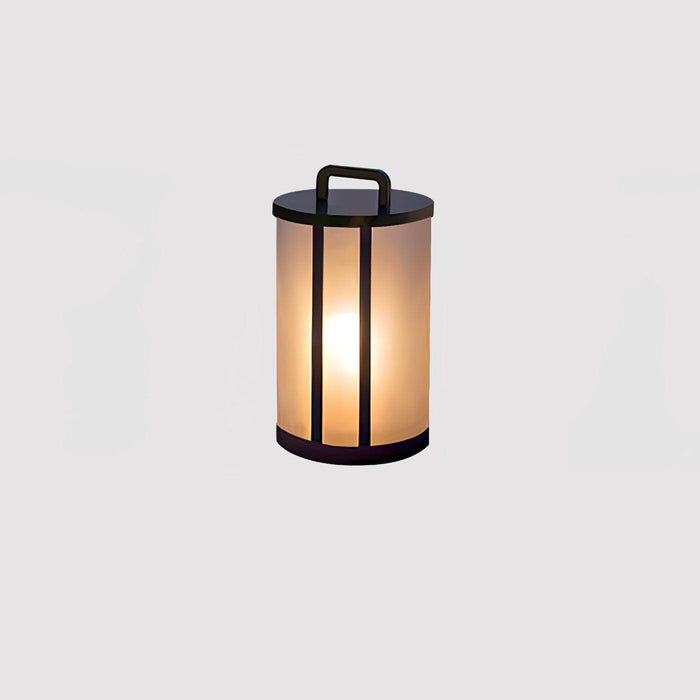 Round Pillar Acrylic Lantern Outdoor Lamp-DWHOME
