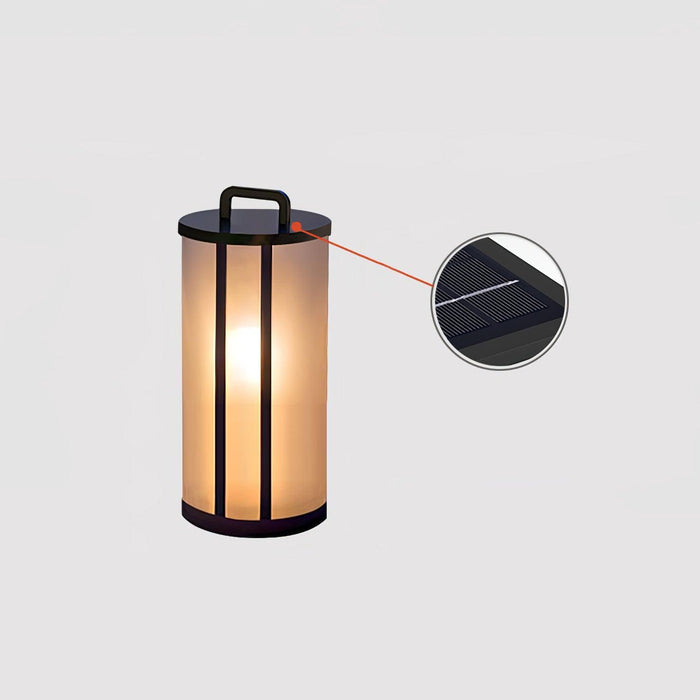 Round Pillar Acrylic Lantern Outdoor Lamp-DWHOME